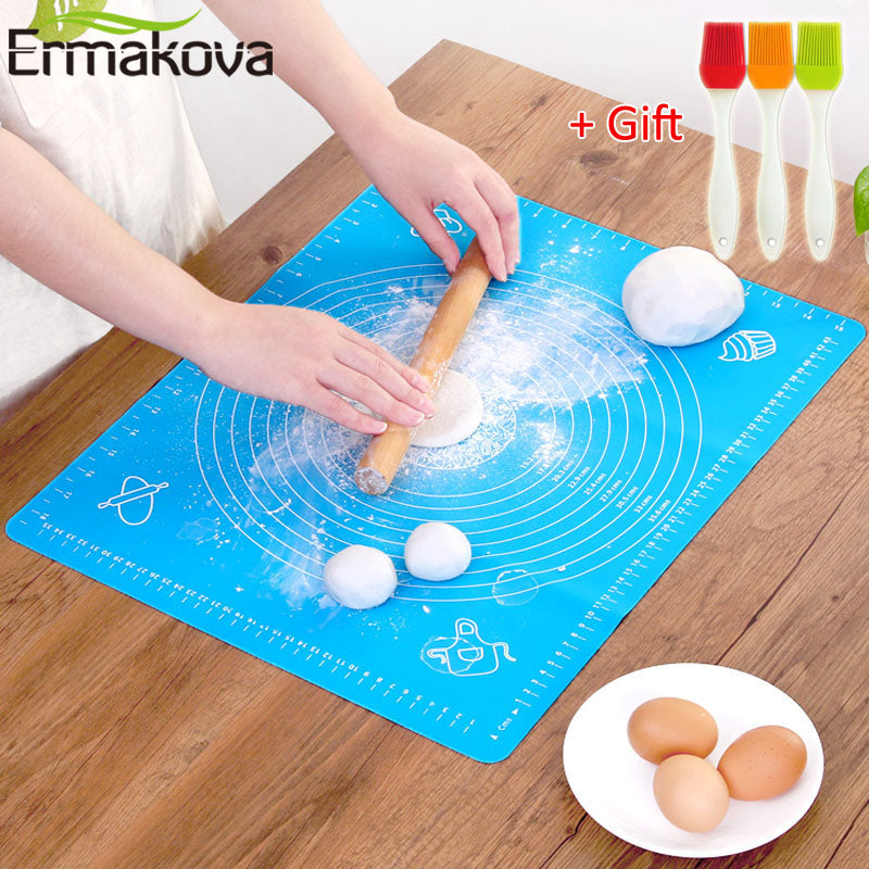 Silicone Baking Mat Non Stick Kneading Rolling Mat 29X26CM Fondant