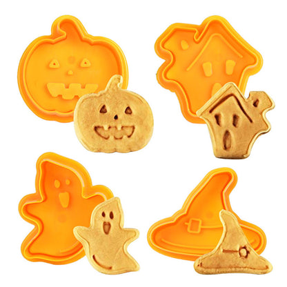 Baking Set Tool Halloween Diy Plastic Cookie Cutter Mold