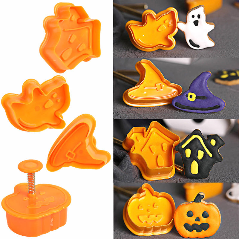 Baking Set Tool Halloween Diy Plastic Cookie Cutter Mold