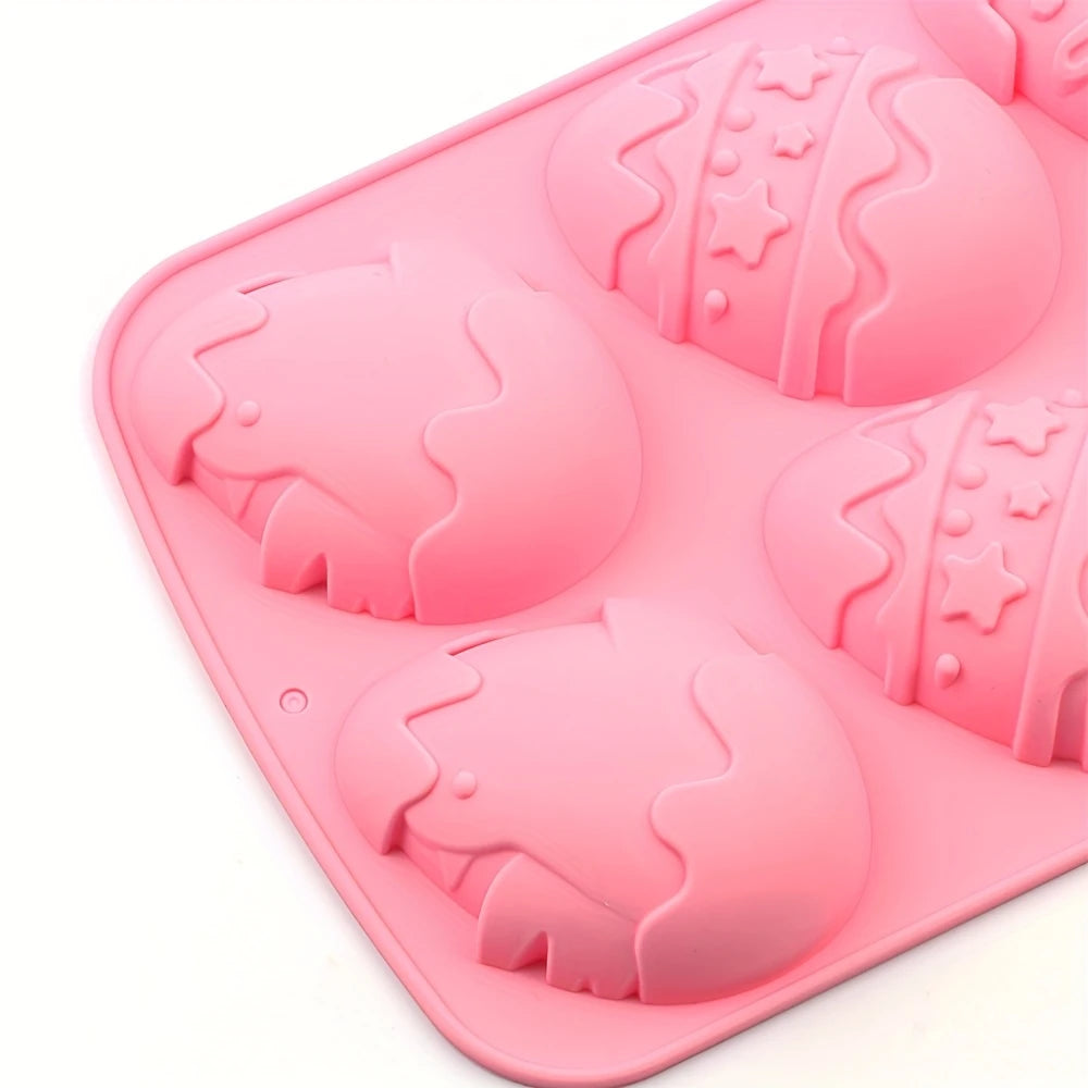 A Silicone Cake Mold for Easter Eggs