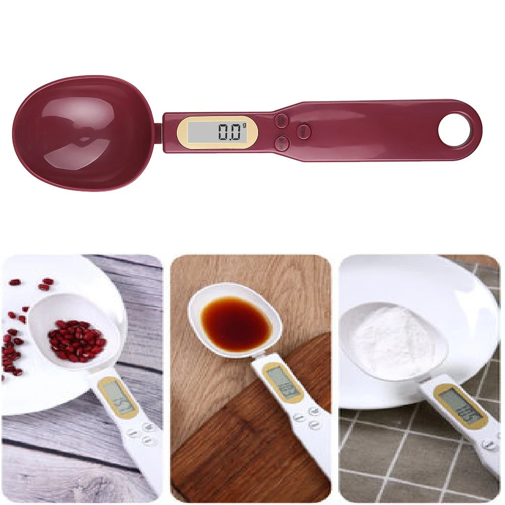 500g/0.1g Portable LCD Digital Kitchen Scale Measuring Spoon Gram Electronic Spoon