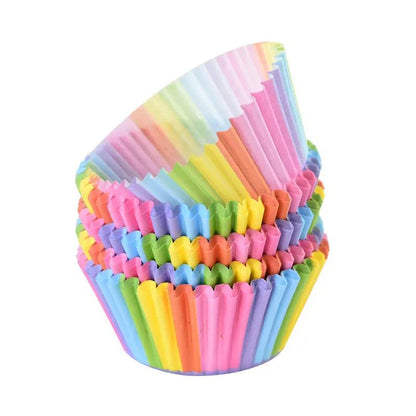 100pcs Muffin Cupcake Paper, Cupcake Liner Baking Muffin Box Cup Case, Party Tray Cake Decoration