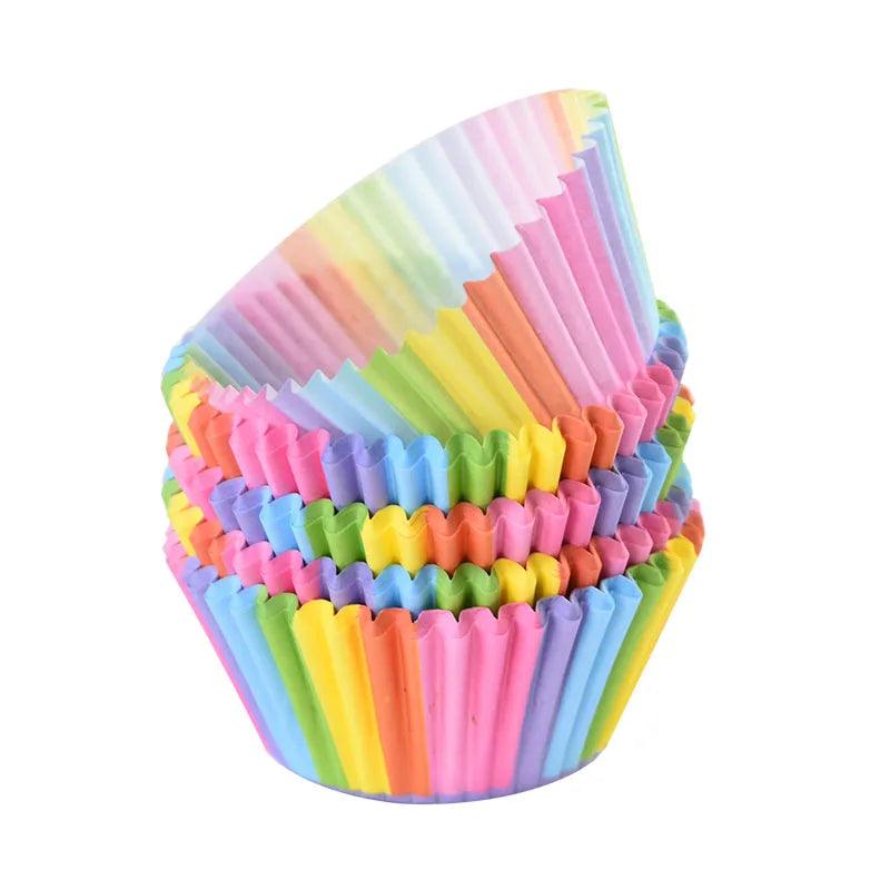 100pcs Muffin Cupcake Paper, Cupcake Liner Baking Muffin Box Cup Case, Party Tray Cake Decoration