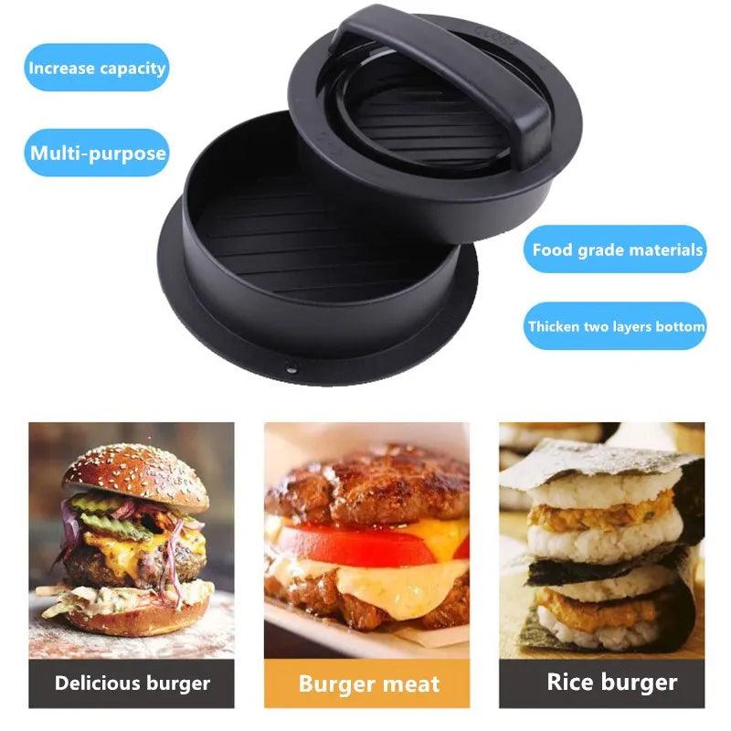 Round Shape burger Press Food-Grade ABS Hamburger Meat Press Beef Grill Hamburger Press Patty Maker Mold Kitchen Tool