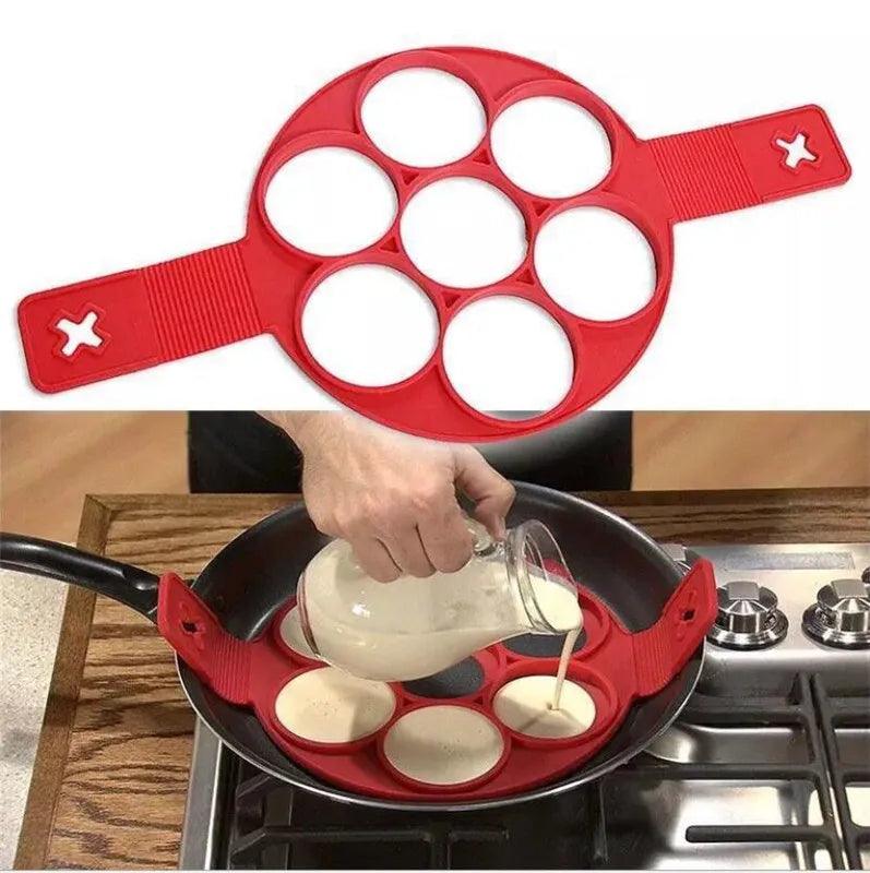 Pancake Egg Ring Maker Nonstick Cooking Tool Round Heart Pancake Maker Egg Cooker Pan Flip Eggs Mold