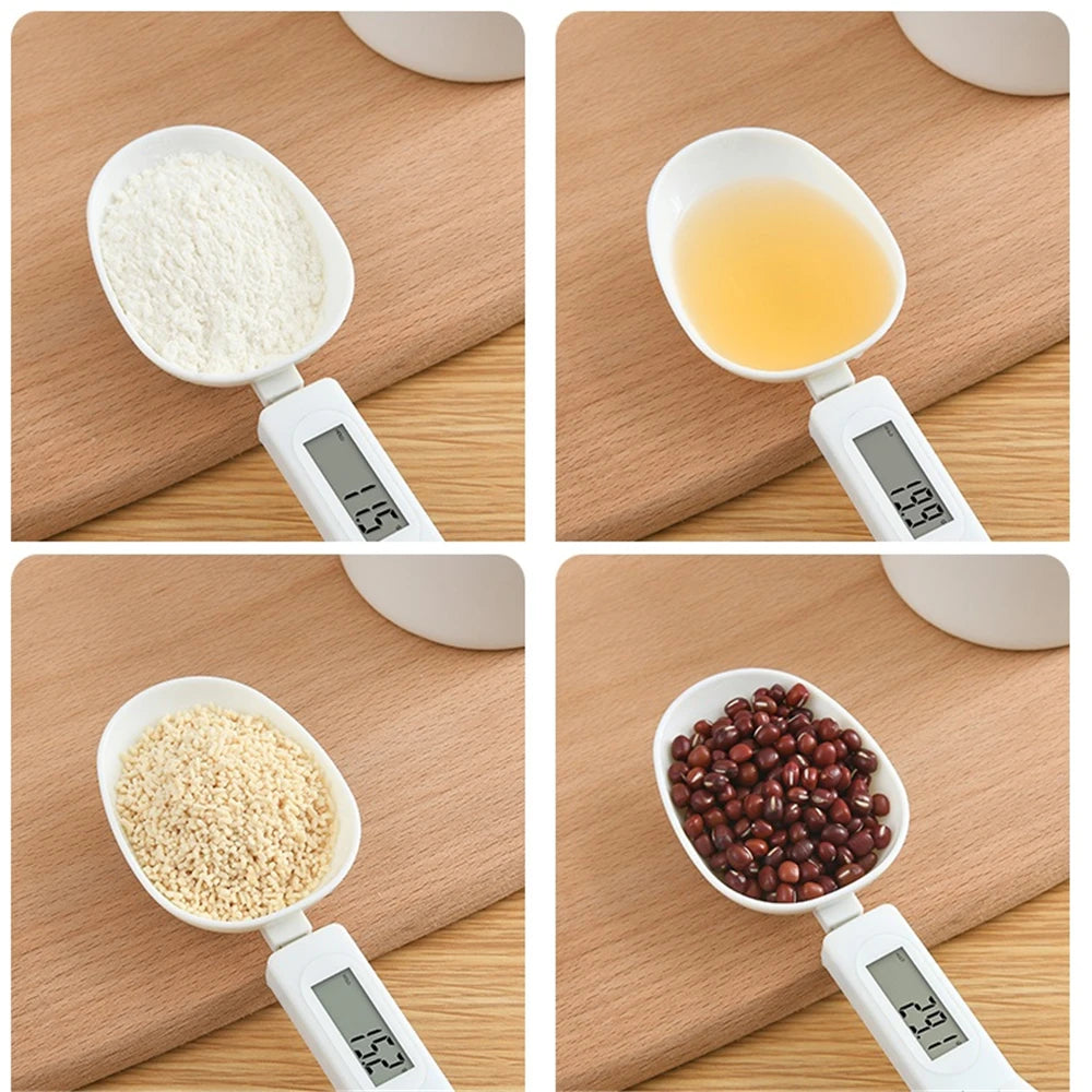 500g/0.1g Portable LCD Digital Kitchen Scale Measuring Spoon Gram Electronic Spoon