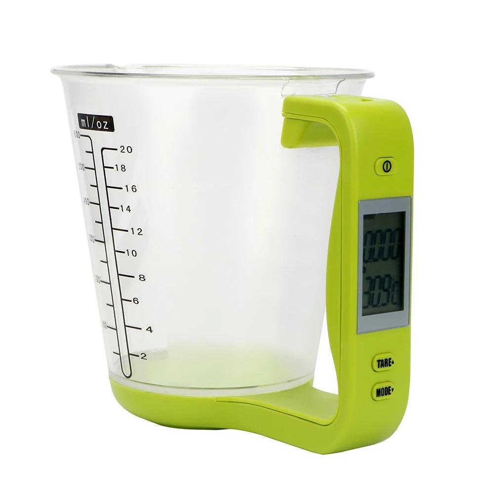 Walfos  Electronic Measuring Cup Kitchen Food Scales With LCD Display Digital Beaker Host Weigh