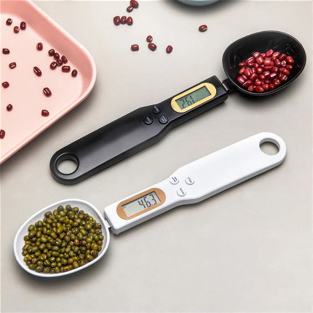 500g/0.1g Portable LCD Digital Kitchen Scale Measuring Spoon Gram Electronic Spoon