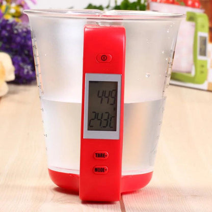 Walfos  Electronic Measuring Cup Kitchen Food Scales With LCD Display Digital Beaker Host Weigh