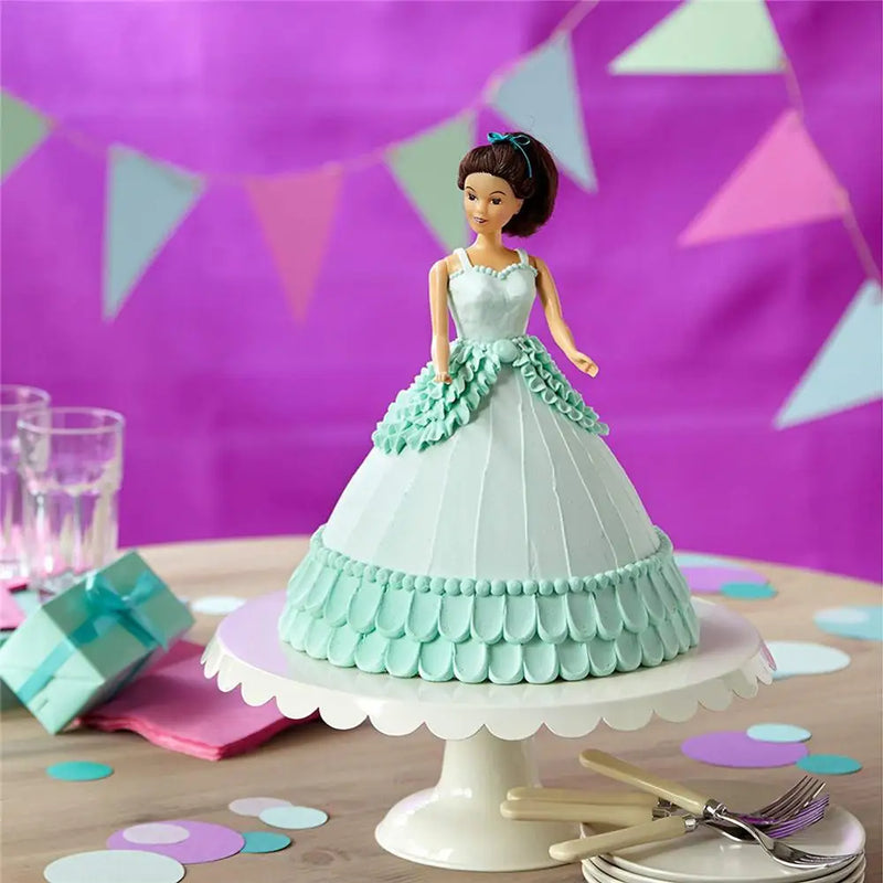 6/8inch 3D Princess Dress Doll Cake Fondant Baking Pan Tin Decoration Making Mould Mold