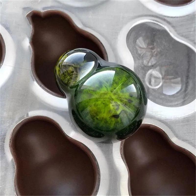 SHENHONG New Arrival Gourd Chocolate Mold Cucurbit Chocolate Mould 3D Mold BPA Free Baking Tools