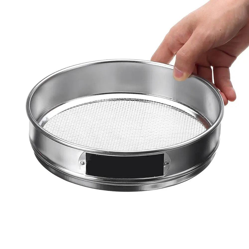 2-500M Round 304 Stainless Steel Lab Sieve Aperture Standard Sifters Shakers Kitchen Strainer