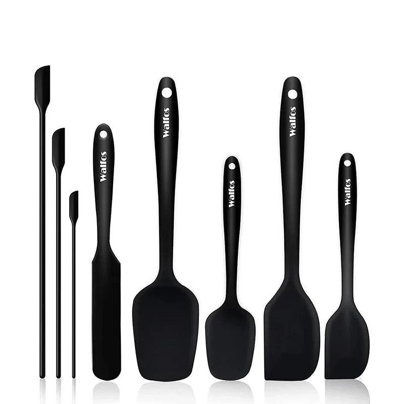 WALFOS Food Grade Non Stick Butter Cooking Silicone Spatula Set Heat Resistant Kitchen Silicone Spatula