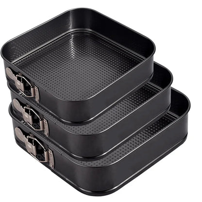 18-26cm Square Shape Cake Tins Mold Non Stick Baking Bake Trays Pan Kitchen Dining Bar Bread Loaf