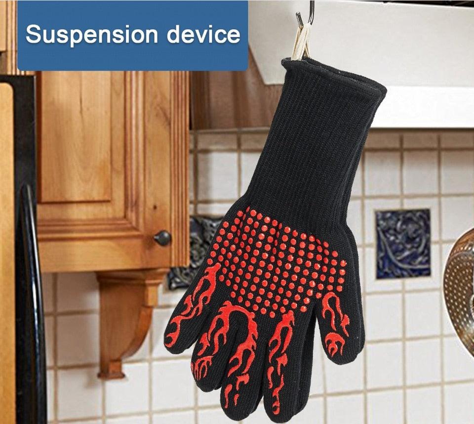 1 pc High Temperature Resistant Gloves Silicone Flame High Temperature Resistant 800 Degrees - BAKEWARE : NEW ZEALAND