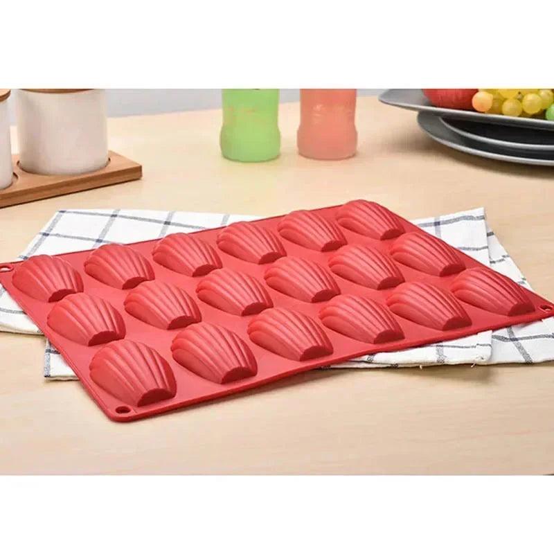 Mini Food Grade Madeleine Silicone Cake Mold Cookie Mold DIY Shell Baking Pan Mould Kitchen