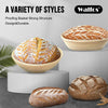 Walfos Banneton Bread Proofing Basket For Baguette Dough Fermentation Natural Rattan Wicker Breathable Cloth Cover