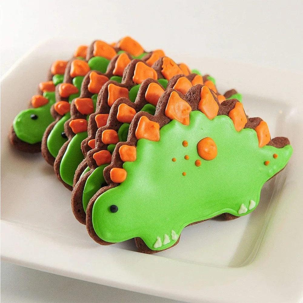 7pcs/set Stainless Dino Dinosaur Cookie Cutter Molds Food Drawings Baking Molds for Children