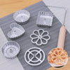 Aluminum Classic Rosette Iron Maker Waffle Timbale Molds Funnel Cake Ring Maker Cookie Bake Mold