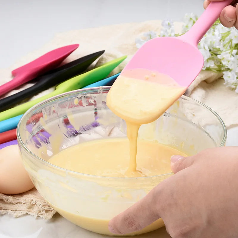 28CM Food-grade Silicone Square Spatula Large Baking and Decorating  T-spatula Multi-color