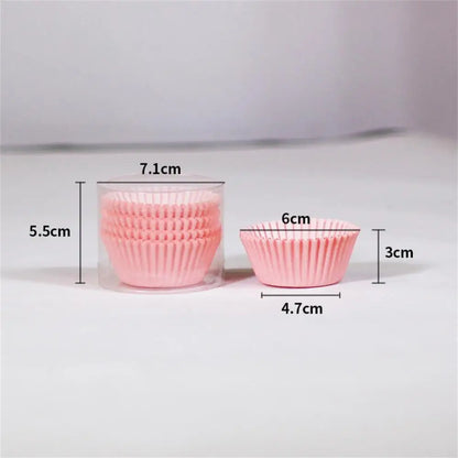 100PCS Cupcake Paper Cups Muffin Cupcake Liner Baking Muffin Box Cup Tray Wedding Party Wrapper