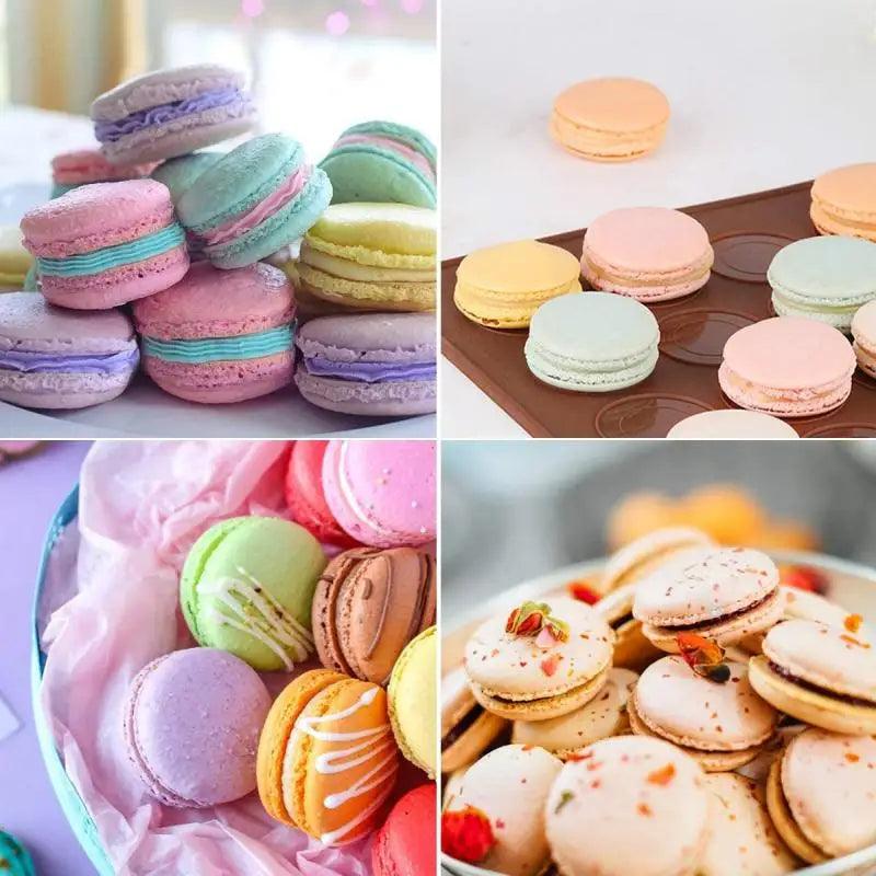 48/30 Holes Non-Stick Silicone Macaron Macaroon Pastry Oven Baking Mould Sheet Mat Diy Mold