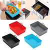 Air Fryers Oven Baking Tray, Air Fryer Silicone Basket Silicone Mold Pizza Mat Round Grill Pan