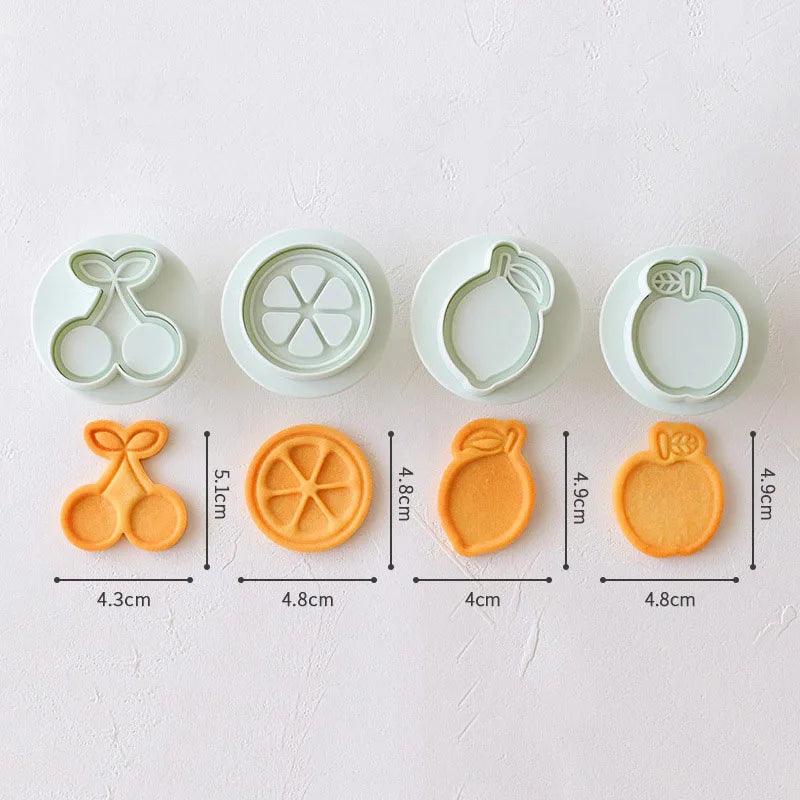 New Jam Sandwich Flowers Cookie Cutter 3D Christmas Biscuit Mould Pressable Fondant Stamp Cake