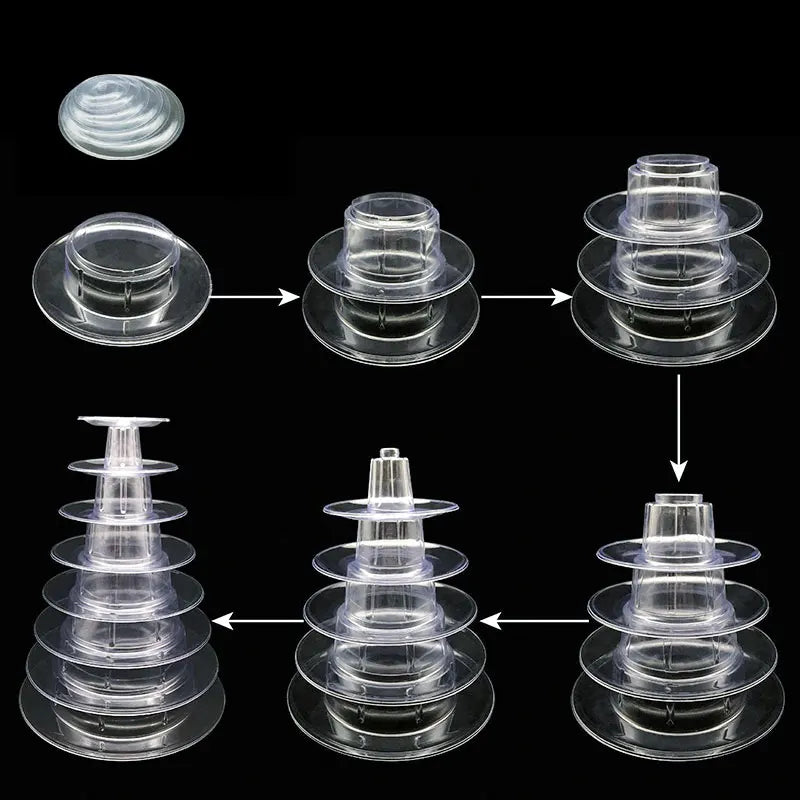 6/10 Tiers Macaron Display Stand Cupcake Tower Rack Cupcake Stand For Wedding and Birthday Party