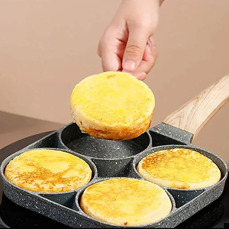 UPORS Non-Stick Frying Pan with Wooden Handle