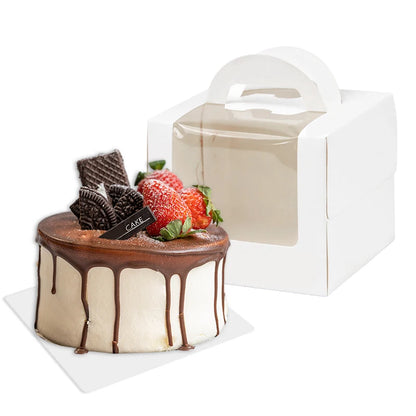 Large Cake Packaging Box Portable Muffin Cupcake Container Wedding Birthday Party Supplies