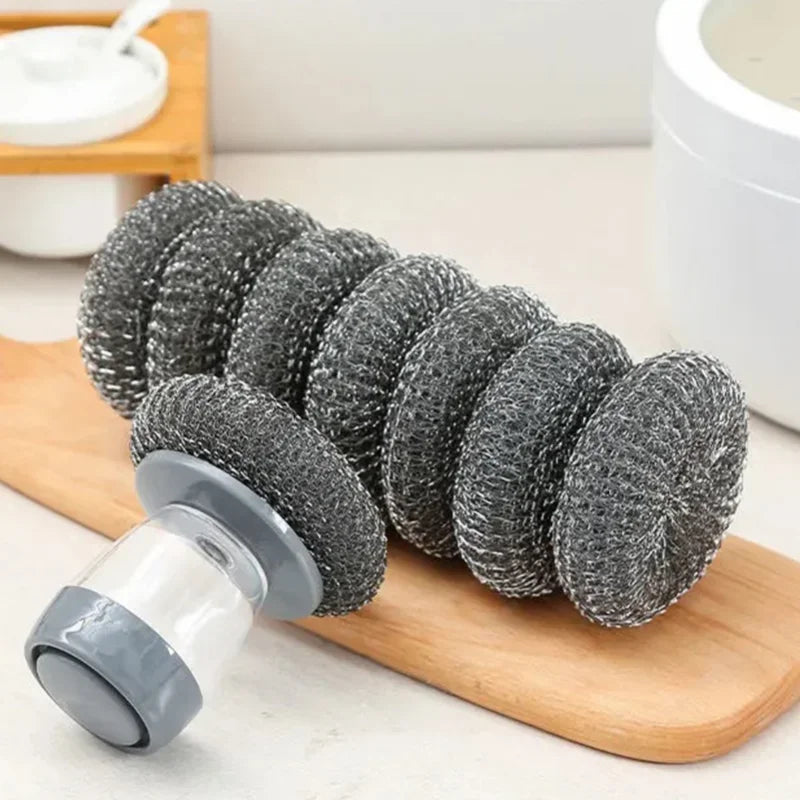 Automatic Liquid-fill Scrubber Kitchen Sponge for Washing Pan