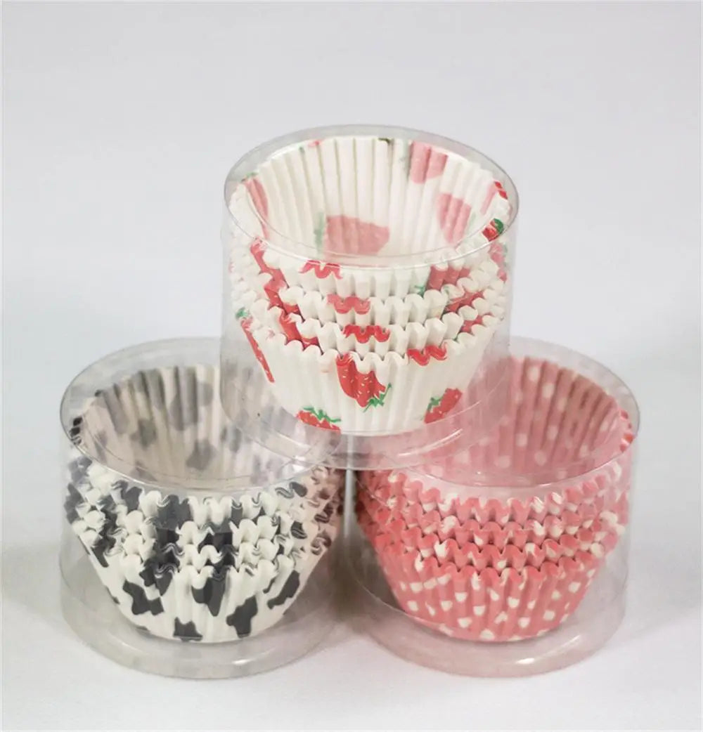 100PCS Cupcake Paper Cups Muffin Cupcake Liner Baking Muffin Box Cup Tray Wedding Party Wrapper