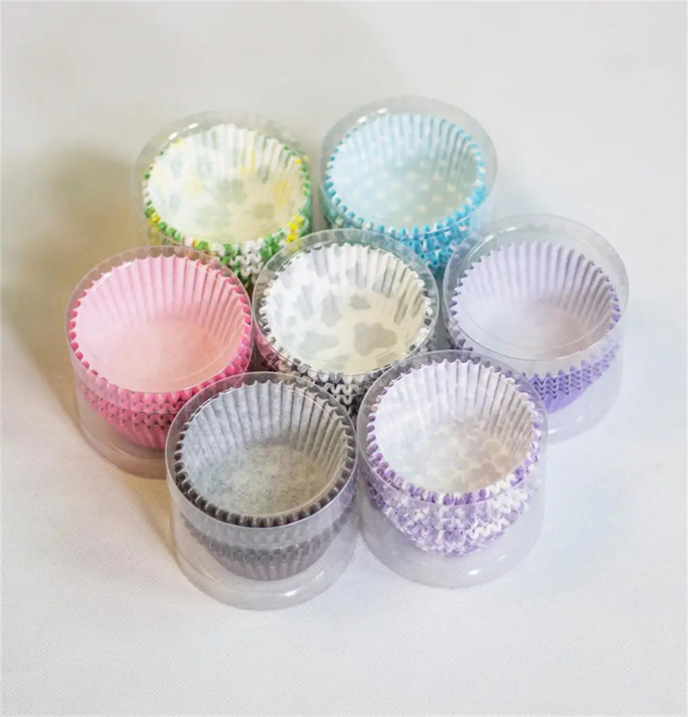 100PCS Cupcake Paper Cups Muffin Cupcake Liner Baking Muffin Box Cup Tray Wedding Party Wrapper