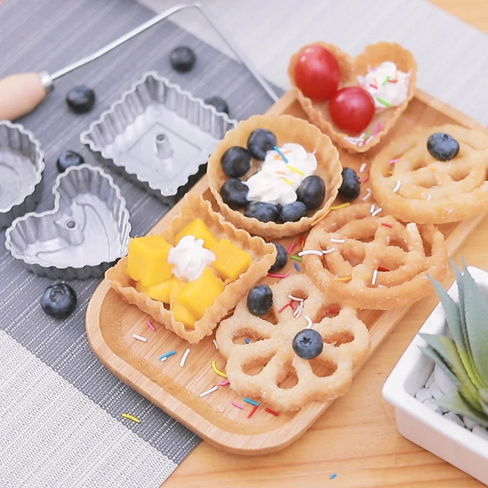 Aluminum Classic Rosette Iron Maker Waffle Timbale Molds Funnel Cake Ring Maker Cookie Bake Mold