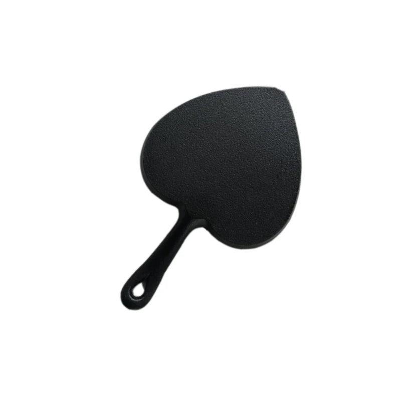 Mini Heart-shaped Uncoated Cast Iron Omelette Pan Baking Tray Little Frying Pan