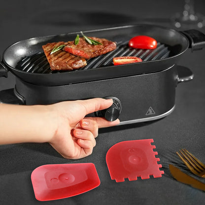 2pcs Grill Pan Scrapers For Frying Pan and Cookware Cleaning