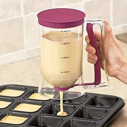 1 Pcs 900ml Batter Dispenser Hand-held Graduated Funnel Pastry Dough Dispensador For Pancake Cupcakes Cake