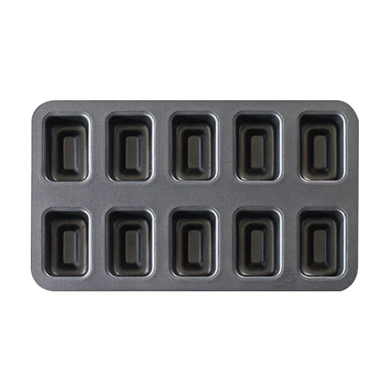 Japanese Cake Baking Tray Metal Baking Mold 10-Piece Bakeware Madeline Cake Fisher South Pound