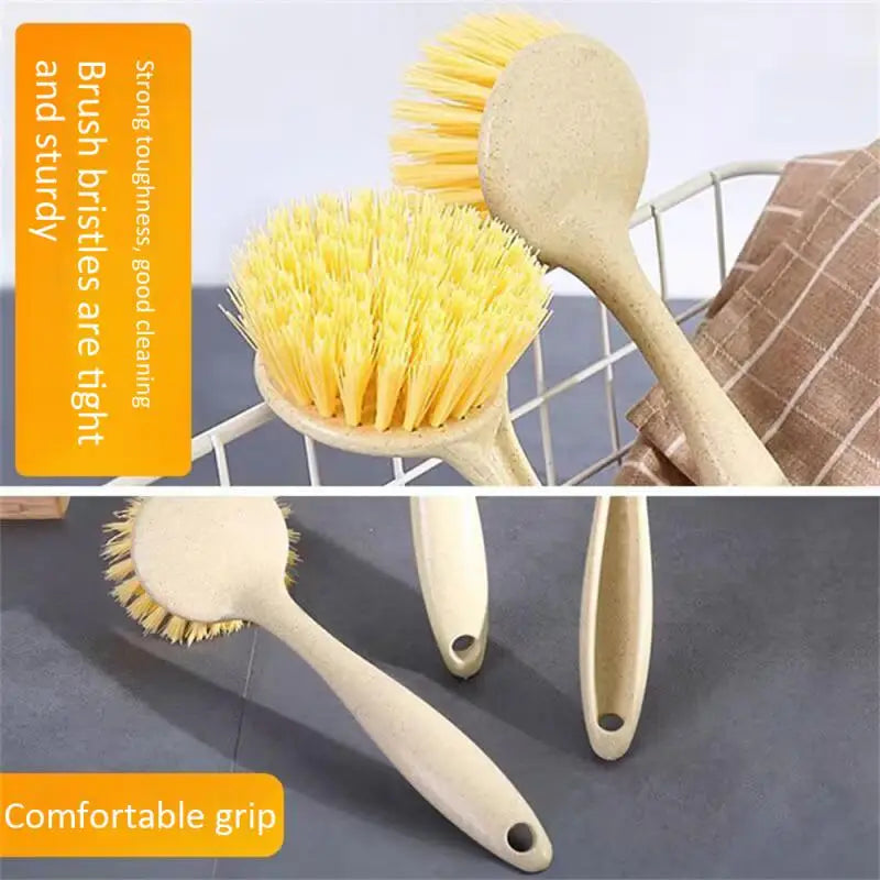 3/1pcs Kitchen Cleaning Brush Long Handle Multifunctional Plate Bowl Dish Washing Brush