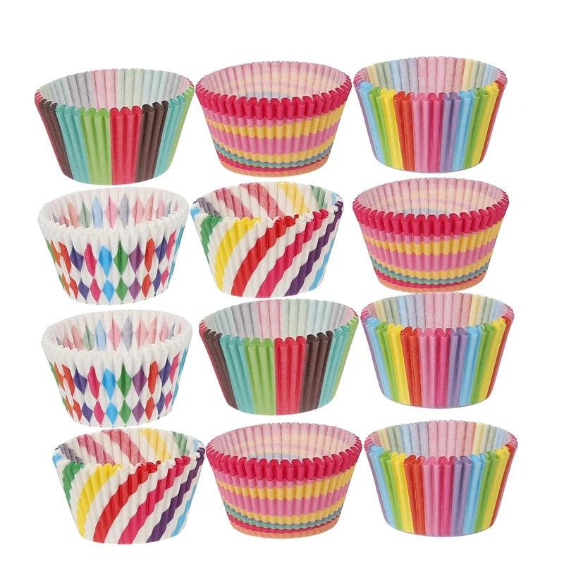 100-1000Pcs Muffin Cupcake Paper Cups Cupcake Liner Baking Muffin Box Cup Case