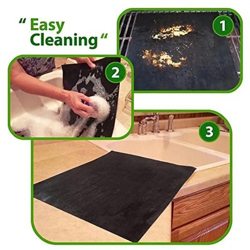 Large Non Stick Oven Liner 60 X 40 CM Reusable Dishwasher Safe Baking Spill Barbeque Accessories