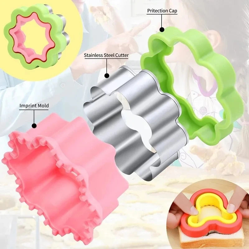 Sandwich Cutters for Kids and Cookie Cutter Shapes Christmas for Lunch