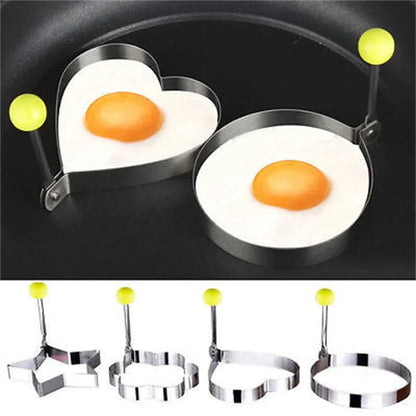 Hot Fried Egg Pancake Shaper Kitchen Tool Stainless Steel Shaper Mould Mold Kitchen Rings Heart Crepe Maker  Hogar Cocina