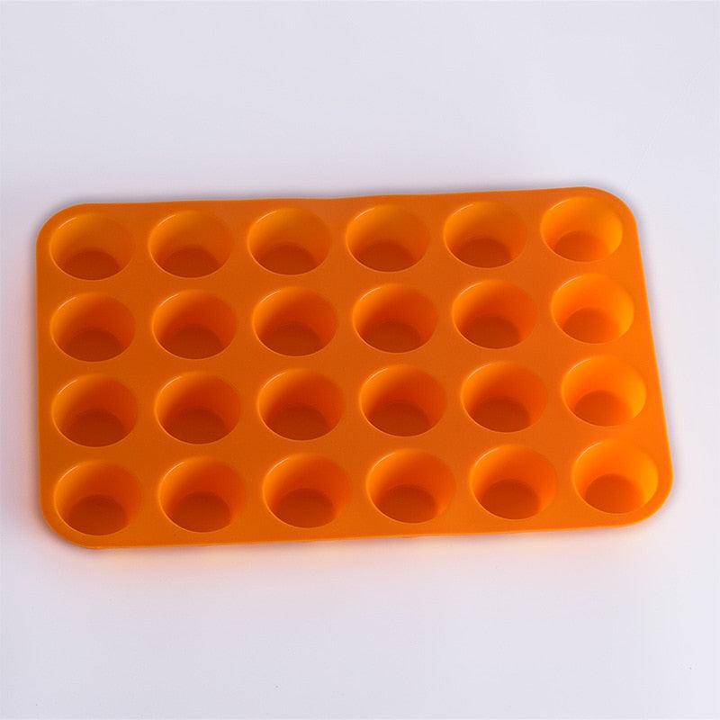 Mini Muffin Cup 12 or 24 Cavity Silicone Cake Molds Soap Cookies Cupcake Bakeware Pan Tray Mold Home - BAKEWARE : NEW ZEALAND