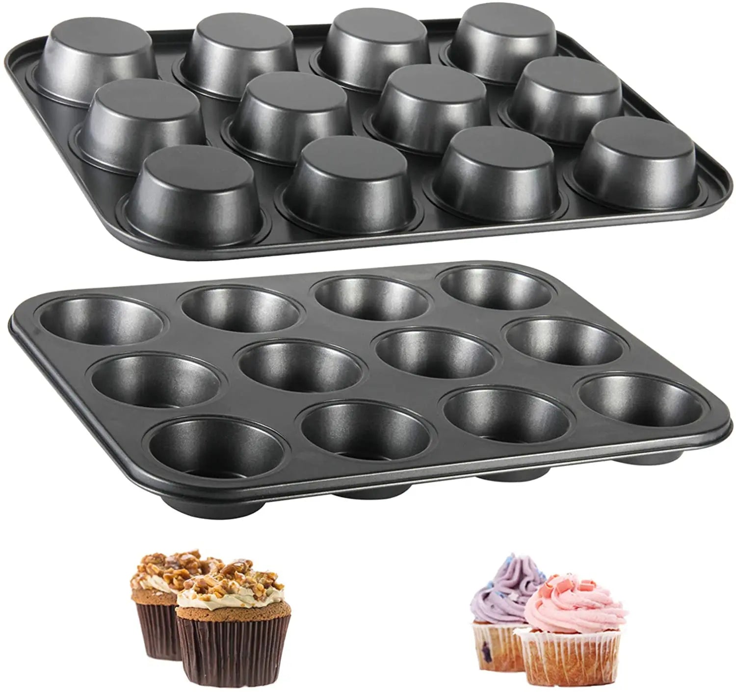 Heavy Gauge Non-Stick Mini Muffin Tray 6/12 Cup