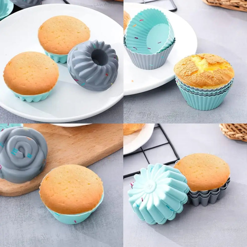 3D Silicone Cake Mold Decorating Tool DIY Pastry Baking Tools for Cake Pan Kitchen Fluted Tube