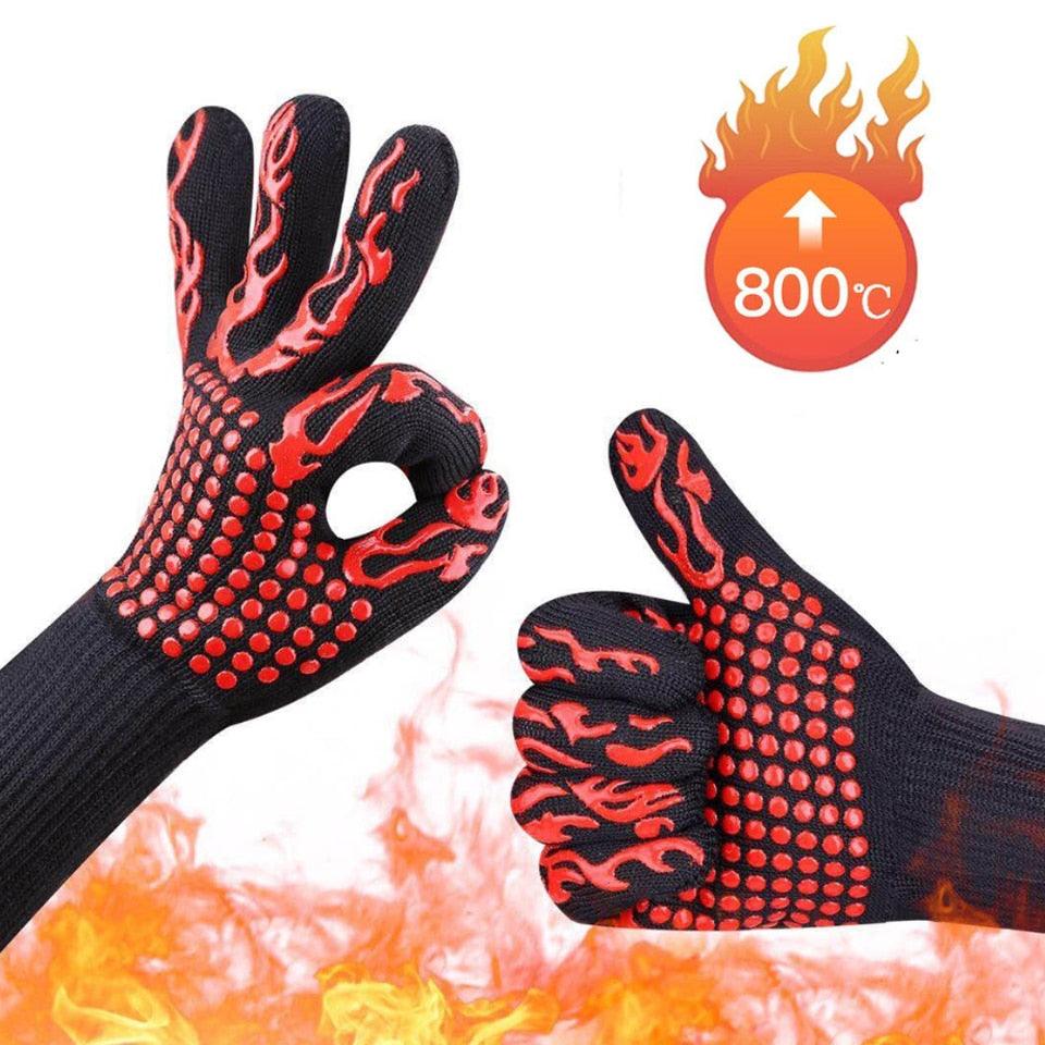 1 pc High Temperature Resistant Gloves Silicone Flame High Temperature Resistant 800 Degrees - BAKEWARE : NEW ZEALAND