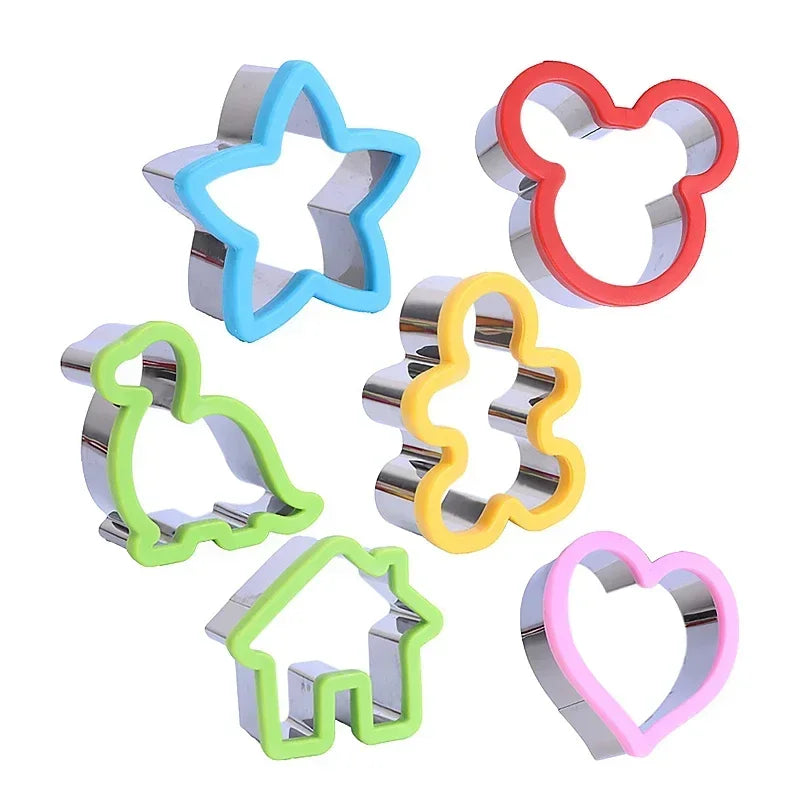 Hot Animal Dinosaur Star Heart Shape Stainless Steel Bread Mould Metal Cookie Cutters