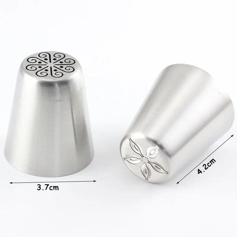 5/8/13Pcs Russian Cupcake Stainless Steel Tulip Rose Flower Icing Piping Pastry Tips Cake